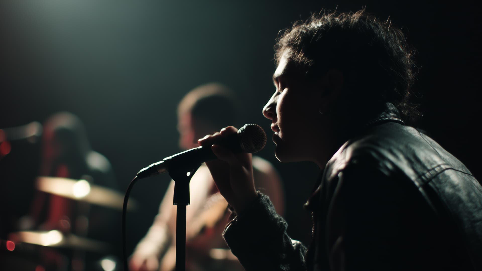 Image générée par intelligence artificielle pour Click&Live, représentant l’atmosphère immersive d’un concert live. Direction artistique sur mesure pour valoriser un catalogue d’artistes sans tournage réel.